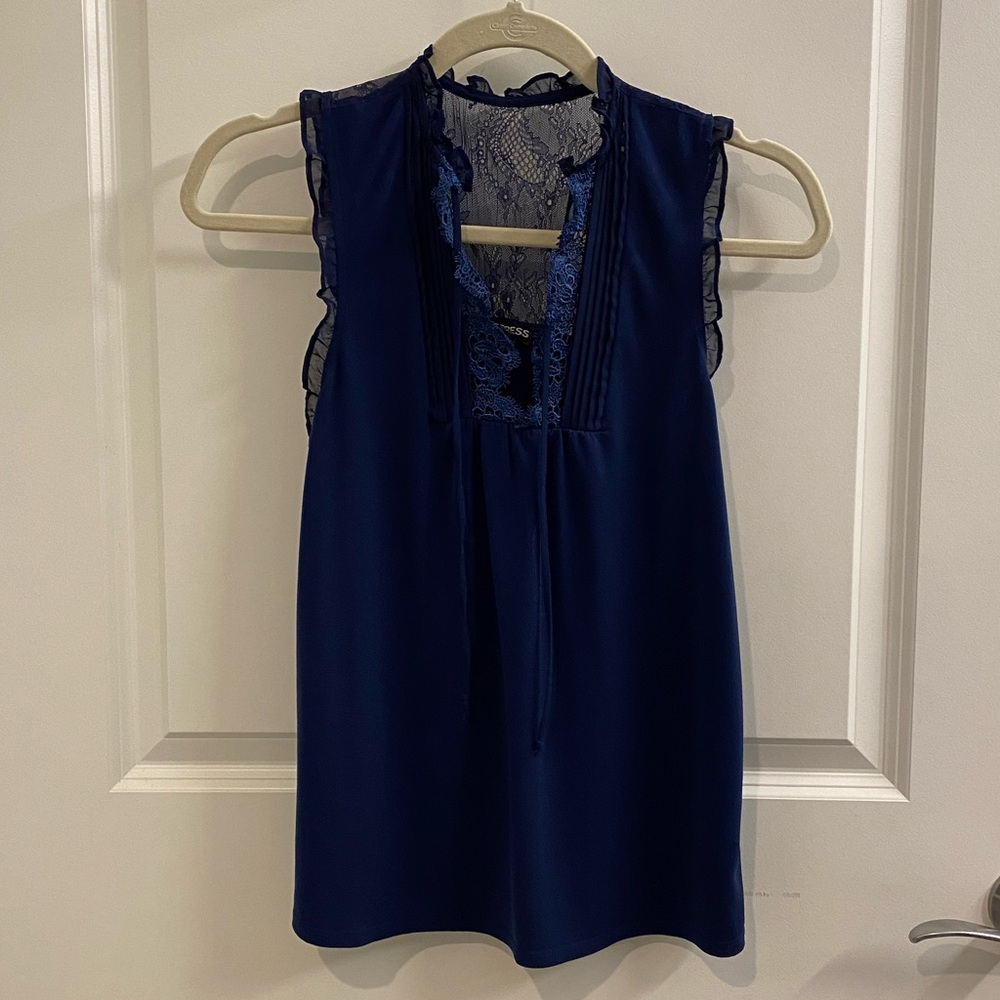 Express Navy Tank Top